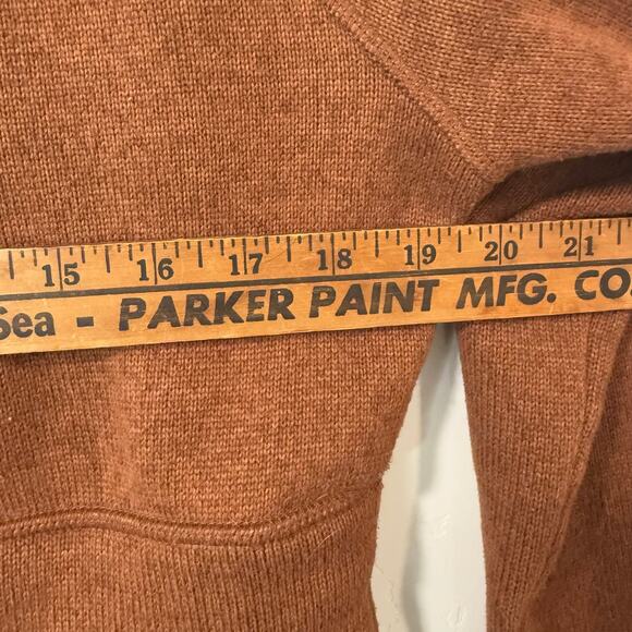 Indygena Women's Hiti Fleece Half Zip Fleece Polartec Orange Brown Small - Picture 6 of 7